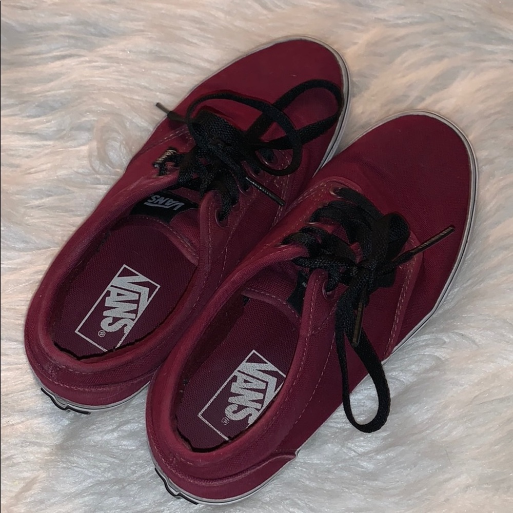 Vans maroon sneakers